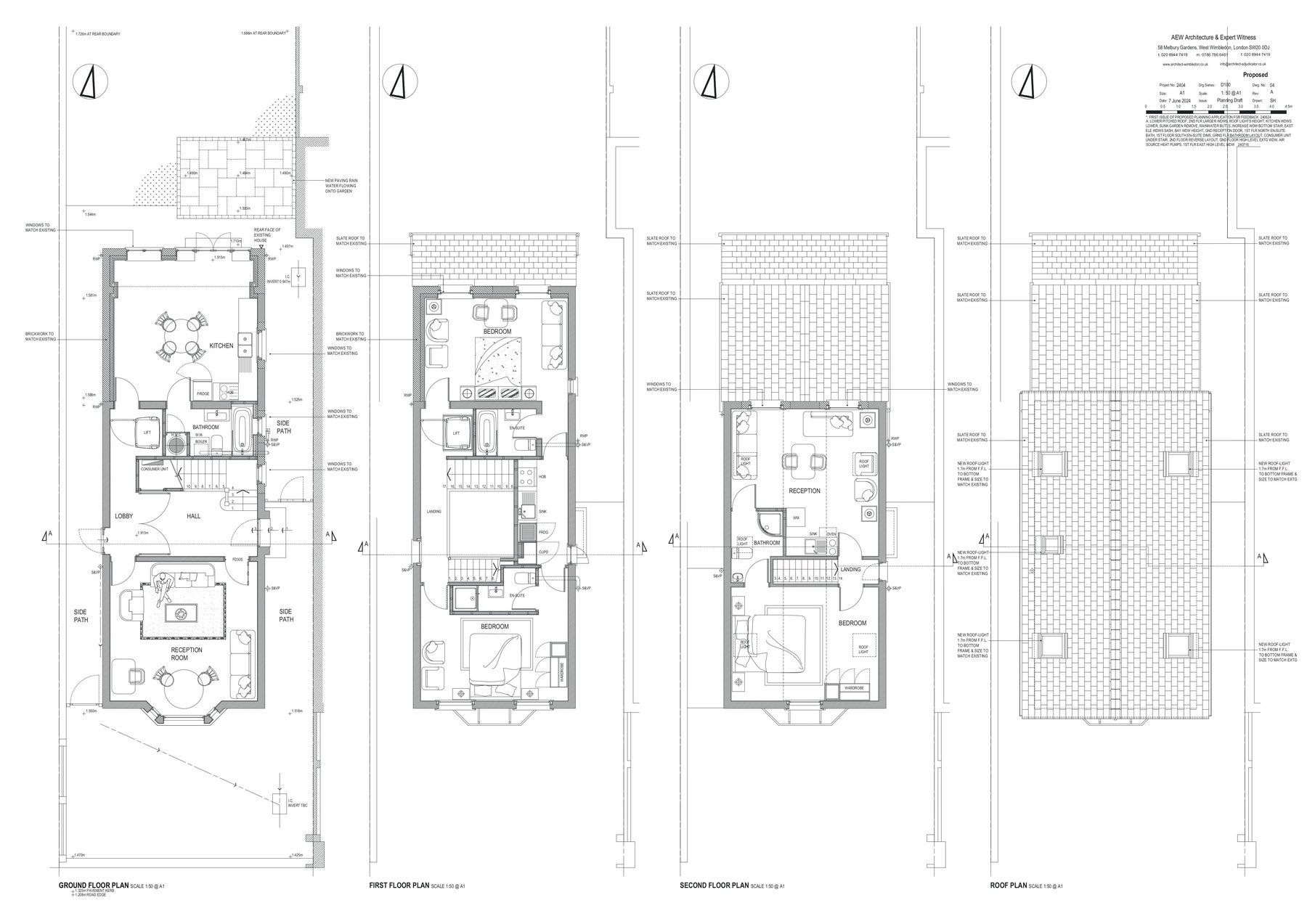 AEW obtain planning for extensions to detached house in central Wimbledon image 1
