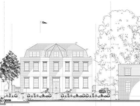 AEW design detached house in Conservation Area on bank of Thames April image 2